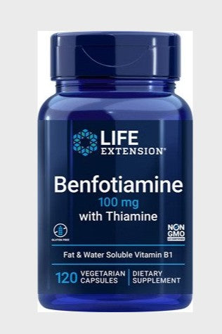 Life Extension Benfotiamine with Thiamine, 100mg - 120 vcaps