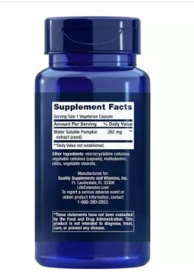 Life Extension Water-Soluble Pumpkin Seed Extract 60 Vegetarian Capsules